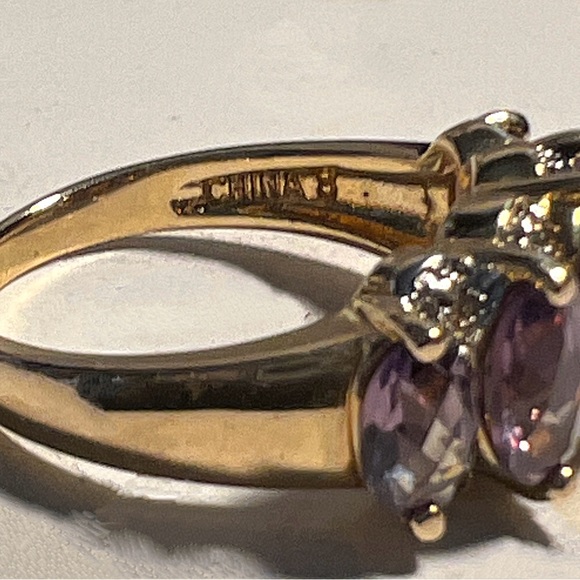 COPY - Mystic Blue Topaz & Diamonds 14K Gold Plat… - Picture 7 of 8